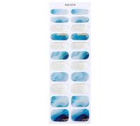 22Pcs Gel Nails Strips Gel Nails Stickers Without UV Curing Necessary Art Easy Application for Professional Look Strips for Beginners