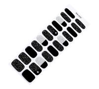 22Pcs Gel Nails Strips Gel Stickers Without UV Curing Necessary Art Easy Application for Professional Look Party and Event