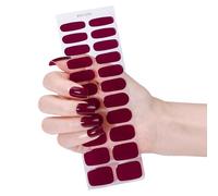 22Pcs Gel Nails Strips Nails Stickers Effortless Application Without UV Light Needed Great For Busy Women And Girls Nail Strips