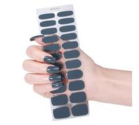 22Pcs Gel Nails Strips Nails Stickers Effortless Application Without UV Light Needed Great For Busy Women And Girls Nail Strips