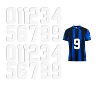 22Pcs Heat Transfer Iron on Numbers for Clothes Soft Large Size Iron-on Number Transfers 0 to 9 for Team Clothing Uniform DIY Sports T-Shirt Jerseys(White, 11.6 Inch)