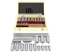 22PCS Keyway Broach Kit, Industrial Metric Size Broaching Cutter with 13 Bushing & 5 Shim, 4/5/6/8mm Broach, High Precision Broaching Cutter Tools Set for Metalworking Lathe Cutting