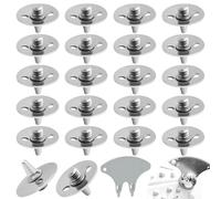 22PCS Metal Cricket Spike with Spanner, Universal Rust-Resistant Sports Shoe Spikes Set for Light Weight Cricket Shoes Golf Shoes, Thread Diameter 5.7mm, Replacement Easy