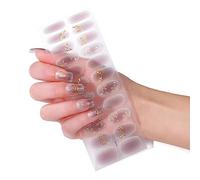 22Pcs Multi-Color Nail Polish Strips Self-Adhesive Gel Sticker Decals Full Wraps for Art Stickers Full Adhesive Decals Film
