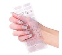 22Pcs Nail Wraps Women Polish Strips Adhesive Sticker Gel Fingernail Manicure Stickers Stickers Full Adhesive Decals Film