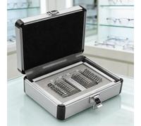 22PCS Optical Trial Lens Set, 1.00~3.50 Progressive Trial Lens for Visual Acuity Test, with Aluminium Storage Box, Optical Glass for Optometrists, Optical Shop, Use with Trial Frames(Not Included)