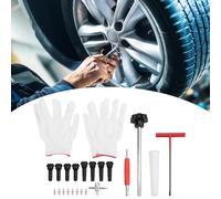 22pcs quick Change Tire Valve Tool Kit 22pcs 22 pieces Plastic Metal Quick a pair of gloves an instruction manual this tool is for IDEAL for cars (black)