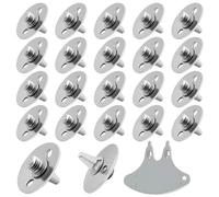 22Pcs Replacement Metal Cricket Spikes With Spanner Metal Golf Shoe Studs Screw In Studs Pins Bulk Cleats Golf Spikes Universal Shoes Cleat Set for Light Weight Cricket Shoes, Thread Diameter 5.7mm