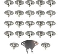 22Pcs Replacement Shoe Spikes, 5.7mm Thread Stainless Steel Screw In Cleats Studs Pins with Spanner, Universal Replacement Metal Spikes for Cricket Shoes, Golf Shoes, Sprint Running Track Shoes