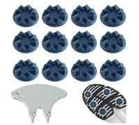 22PCS Screw-in Cricket Spikes with Spanner Blue Cricket Shoe Studs Shock Non-Slip Accessories Suitable for Outdoor Stability Running sSronger Grip Extra Grip on Medium to Soft Ground & Astroturf