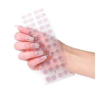 22Pcs Self-Adhesive Nail Wraps Gel Polish Strips Full Stickers Decals Full Adhesive Film