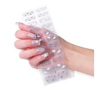 22Pcs Self-Adhesive Nail Wraps, Gel Polish Strips Full Stickers Film Full Adhesive Decals