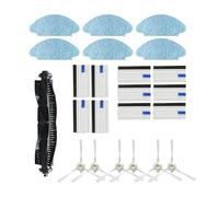 22pcs Side Brush Hepa Filter Replacement Parts Compatible For Tefal Rowenta X-plorer Serie 75 RG7687/RR7687WH Robotic Vacuum Cleaner