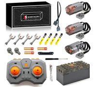 22PCS Technic Power Functions Adjustable Speed Remote Control and Rechargeable Lithium Battery Set Compatible with Lego Technic, App, High Speed M/Servo Motor, for Building Lovers