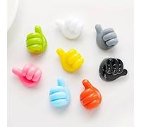 22Pcs Thumb Cable Holde,Adhesive Hooks Thumbs up Wall Hook,Cable Tidy Clips,Adhesive Small Hand Hook,Small Hand Hooks,Stick on Hooks for Home Office Desk Data Cable Management Hanging Coat Cloth Towel