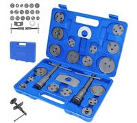 22pcs Universal Brake Piston Caliper Wind Back Tool Kit, Brake Caliper Rewind Tool Kit with Storage Case, Brake Calliper Tool Sets Disc Brake Pad and Caliper Service Tool Set for Vehicles Cars Truck
