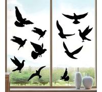 22PCS Window Stickers to Deter Birds,Anti-Collision Window Clings Bird Shape Window Sticker for Preventing People and Bird Strikes