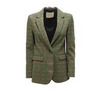 22S766 Glen Check Jacket - female - Emma&Gaia - Blazers - Green - 2XS - Jackets 2XS