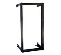 22U Wall Mount Open Frame 19" Server Equipment Rack Threaded 15 inch depth Black (22U)