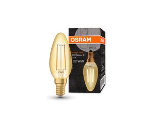 (22W) Osram 1906 LED Vintage Filament SES Bulb | Candle