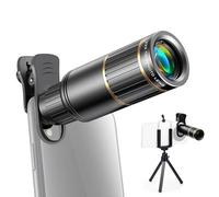 22x Mobile Phone Camera Lens Complete Kit Includes U-Shaped Phone Mount, Fish Eye Camera Lens for Mini Tripod Suitable for Hiking, Camping and Wildlife Observation in the Outdoors (TYPE1)