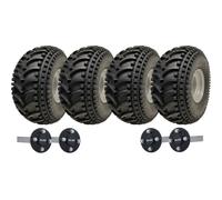 22x11.00-8 ATV Trailer Kit Open Centre P308 Wheels & ALKO Axles 620kgs Capacity