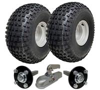 22x11.00-8 Knobby ATV Quad Trailer Kit Wheels, Axles, Cast Hitch Capacity 310kgs