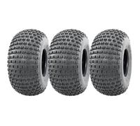 22x11.00-8 Knobby ATV Quad Trailer Tyres 4ply Wanda P322 Road Legal (Set of 3)