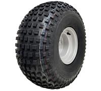 22x11.00-8 knobby tyre on 4 stud rim - ATV trailer - quad wheel 100mm PCD rim