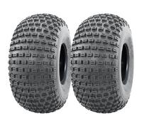 22x11.00-8 Knobby ATV Tyre Quad Trailer E-Marked Road Legal 4ply P322 (Set of 2)