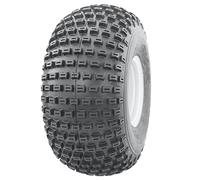 22x11.00 - 8 knobby tyre on 4 stud rim - ATV trailer - P322 large dimpled studs.
