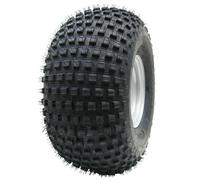22x11.00-8 knobby tyre on ball bearing rim - ATV trailer - quad wheel Wanda P323
