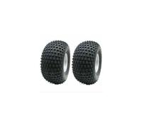 22x11.00-8 knobby tyres on 4 stud rim, quad wheel 100mm PCD - set of 2