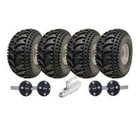 22x11.00-8 Open Centre P308 ATV Trailer Kit Wheels ALKO Axles & SPP Hitch 620kgs