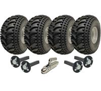 22x11.00-8 Open Centre P308 ATV Trailer Kit Wheels Axles & Hitch Capacity 620kg