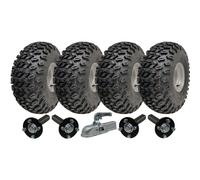 22x11.00-8 Twin Axle Utility ATV Quad Trailer Kit Wheels Axles & Hitch 1800kgs