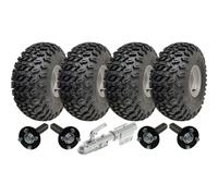 22x11.00-8 Twin Axle Utility ATV Quad Trailer Kit Wheels & Axles & Swivel Hitch