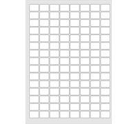 22x16mm, 600 Labels, Matt White Paper, 5 A4 Sheets, Laser Copier Inkjet Stickers