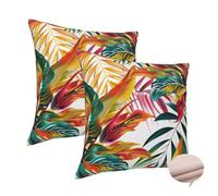 22x22 Cushion Covers Color Cushions Pack of 2 Square Decorative Pillows, Plant Cushion Covers Double-Sided Pillow Covers, Linen Lumbar Cushion Cover for Livingroom Room Decor, Four Seasons -J320
