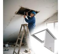 22x30 24x36 30x30 Attic Access Panel Ceiling, Aluminum Alloy Access Hole Cover with Lock and Keys, Wall Inspection Hatch/Plumbing Revision Door(26x26in (65x65cm))