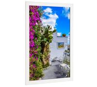 22x30 Wood Frame White, Modern Natural Woodgrain 30x22in Picture Frame, Rustic Wooden 22 x 30 inch Gallery Wall Photo Poster Frame with HD Plexiglass, Horizontal Vertical Wall Mounting Display 1pcs