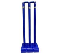 22YARDPRO Cricket Stumps with Base - Heavy Duty Plastic Cricket Wickets with Bails, Stable Cricket Stump Set for Practice, Training, Backyard & Nets