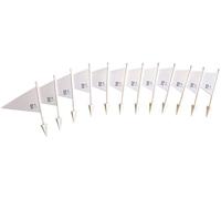22YardsPro Cricket Boundary Marker Flags | Pack of 12 | Multiple Colours Available UK