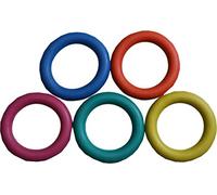 22YardsPro Sponge Rubber Quoits Hoop Colored Rings set of 5 Traditional Fun Play Throw Game UK