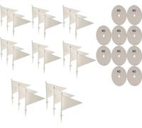 22YardsPro T20 Cricket Match Combo Kit 25 Boundary Flags & 20 Inner Fielding Discs UK