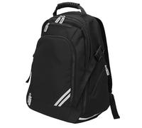 22YardsPro Unisex Black Backpack - Large Capacity Rucksack for School, Gym & Travel | Lightweight Durable Bag with Multiple Pockets, Adjustable Straps & Double Zippers