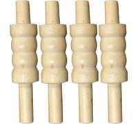 22YardsPro Wooden Cricket Stumps Heavy Bails, Set of 4 Durable Replacement Bails for Indoor & Outdoor Cricket Practice and Matches
