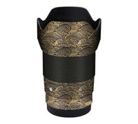 23 1.4 Lens Cap Skin Anti-Scratch Camera Sticker for Sigma 23mm F1.4 DC DN fit for Sony E Mount Protective Wrap Film Protector Decal(Wave Gold)