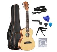 23/26 Inch 18 Frets Concert/tenor Ukulele Guitar Spruce Wood Ukuleles Small Guitars For Beginner Ukulele Starter Kit (Color : 23 inch)