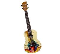 23/26 Inch Veneer Ukulele Spruce Wood Painted Beginner Ukulele 4 String Small Guitar String Instrument Ukelele for Beginner (Color : 26 inch)